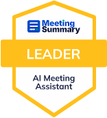 MeetingSummary Leader award for Sally AI